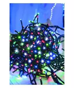 Luci di natale 'premium' per esterno e interno 192 led multicolore 8 metri